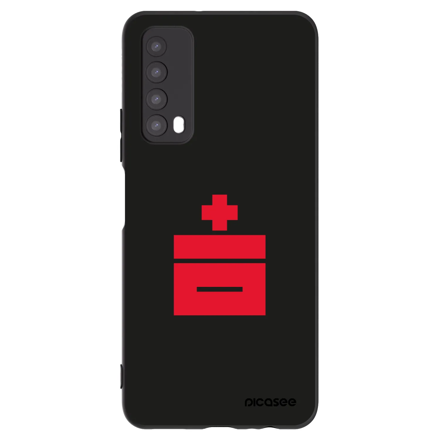 Picasee husă neagră din silicon pentru Huawei P Smart 2021 - Le Plastenciaga