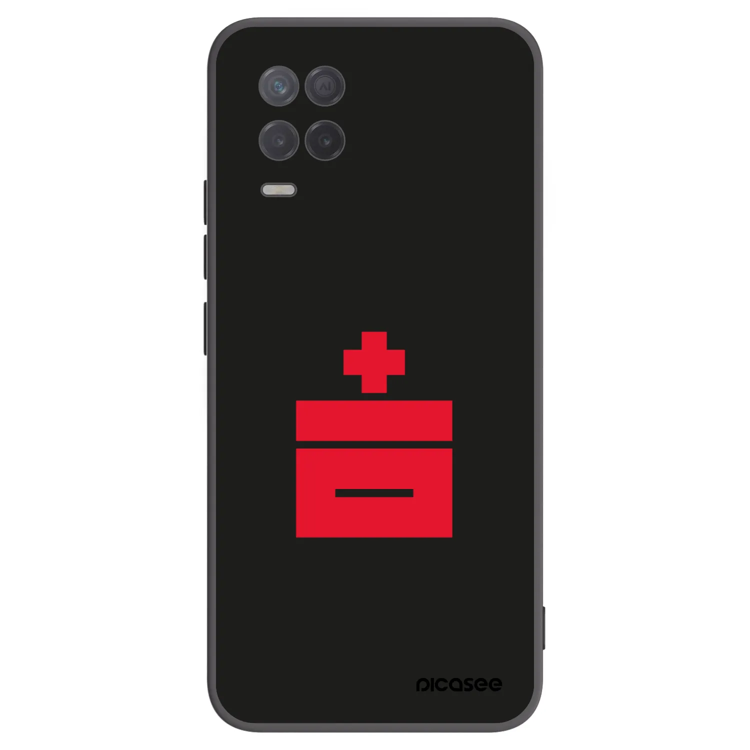 Picasee husă neagră din silicon pentru Realme 8 5G - Le Plastenciaga