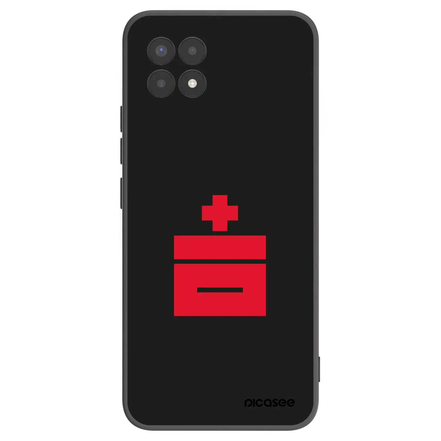 Picasee husă neagră din silicon pentru Realme 8i - Le Plastenciaga