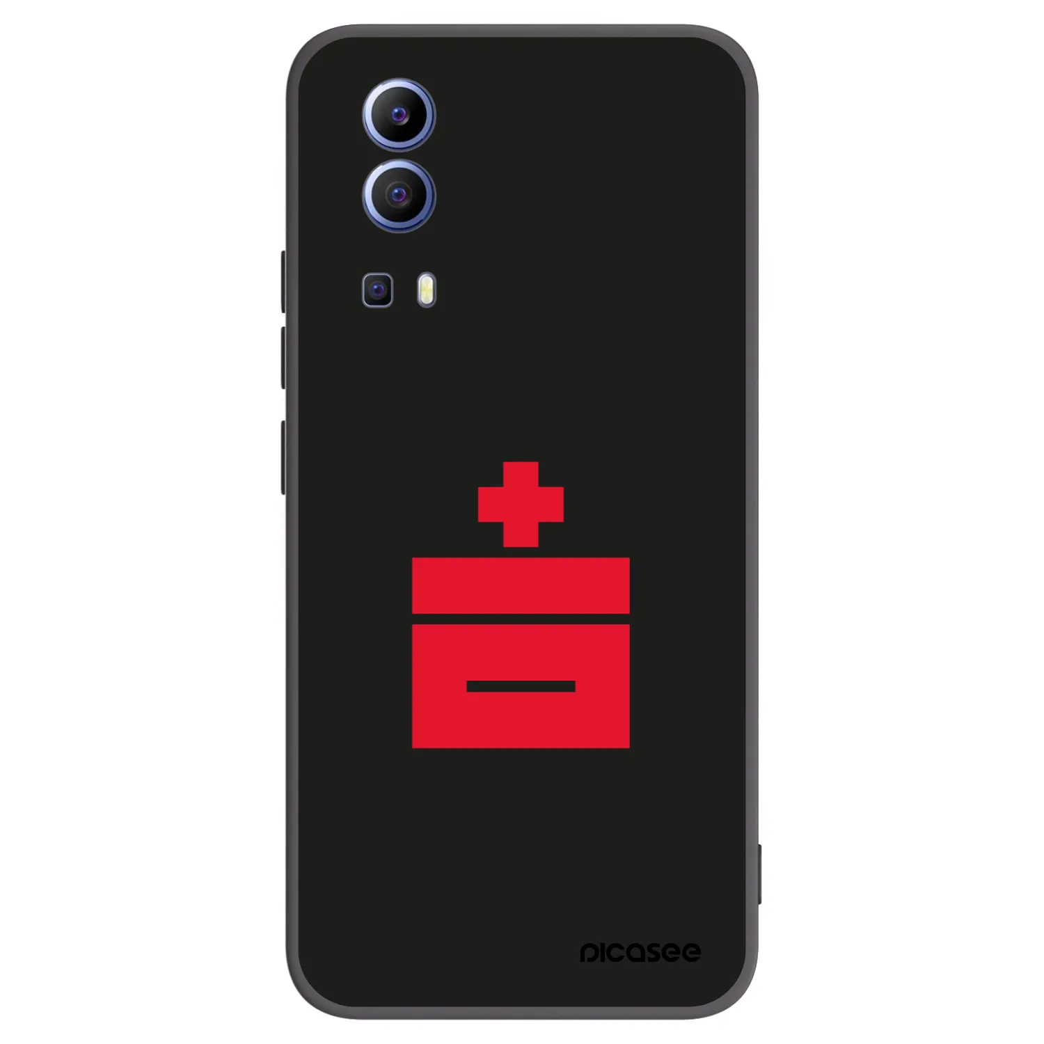 Picasee husă neagră din silicon pentru Vivo Y52 5G - Le Plastenciaga