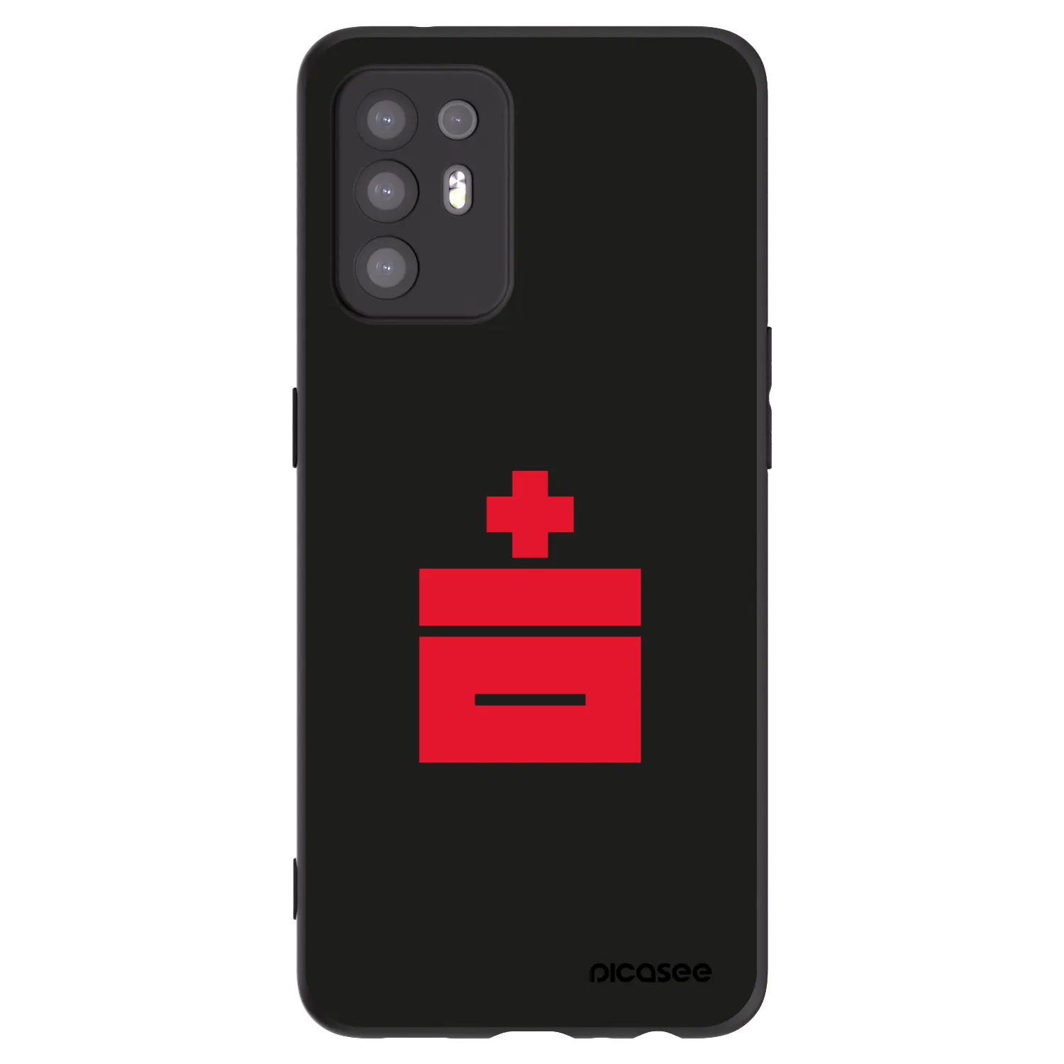 Picasee husă neagră din silicon pentru OPPO A94 5G - Le Plastenciaga