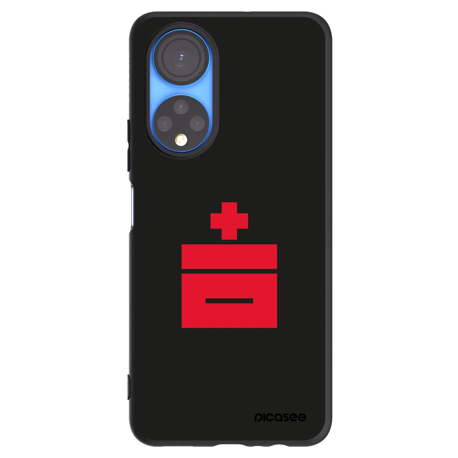 Picasee husă neagră din silicon pentru Honor X7 - Le Plastenciaga