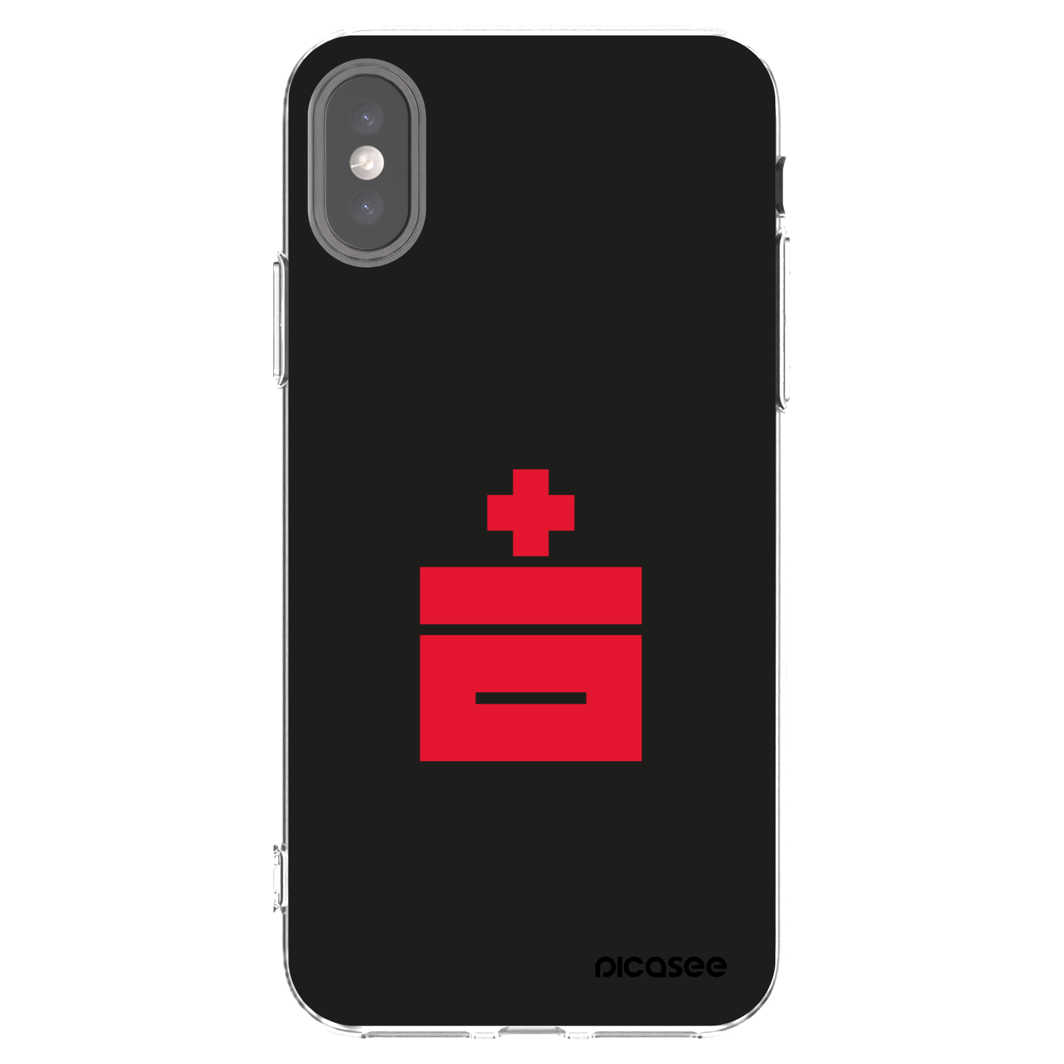 Picasee husă transparentă din silicon pentru Apple iPhone X/XS - Le Plastenciaga