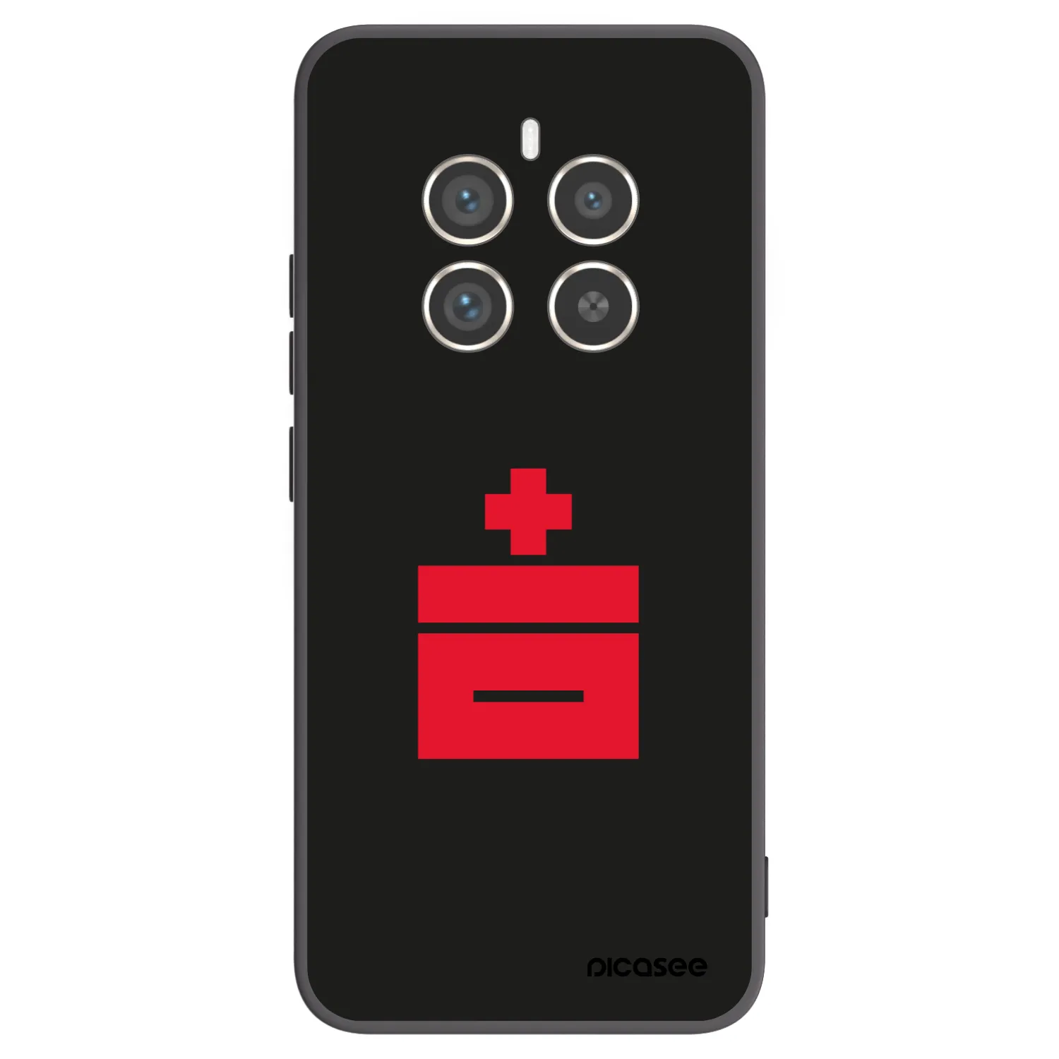 Picasee husă neagră din silicon pentru Realme 12 Pro 5G - Le Plastenciaga