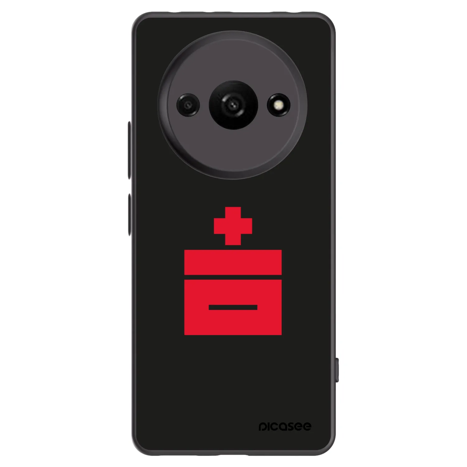 Picasee husă neagră din silicon pentru Xiaomi Redmi A3 - Le Plastenciaga