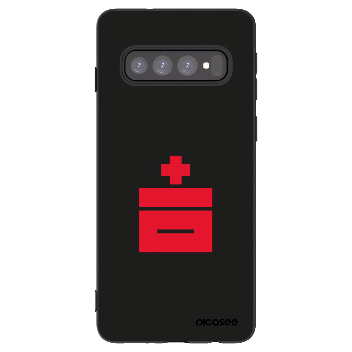 Picasee husă neagră din silicon pentru Samsung Galaxy S10 G973 - Le Plastenciaga