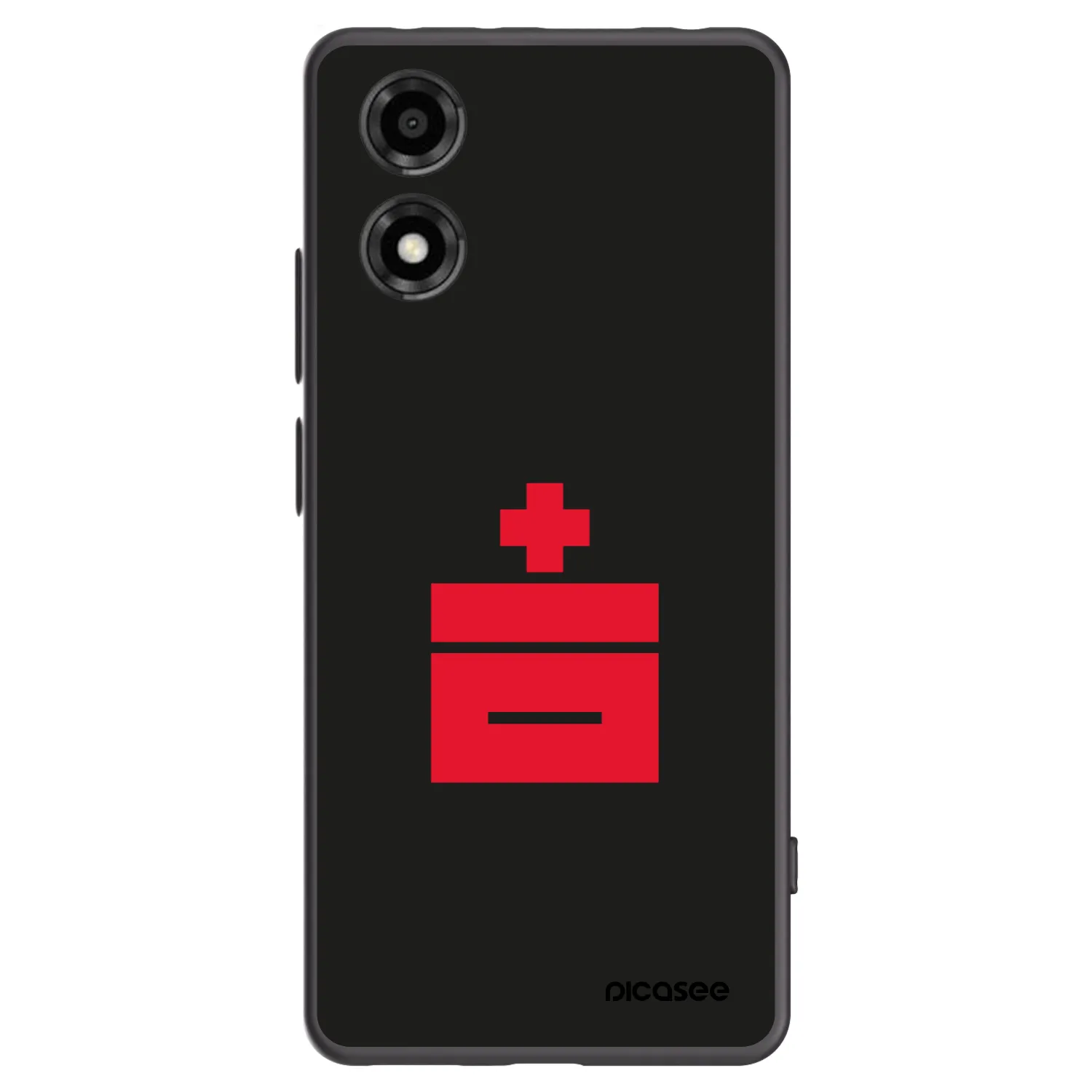Picasee husă neagră din silicon pentru Motorola Moto E14 - Le Plastenciaga
