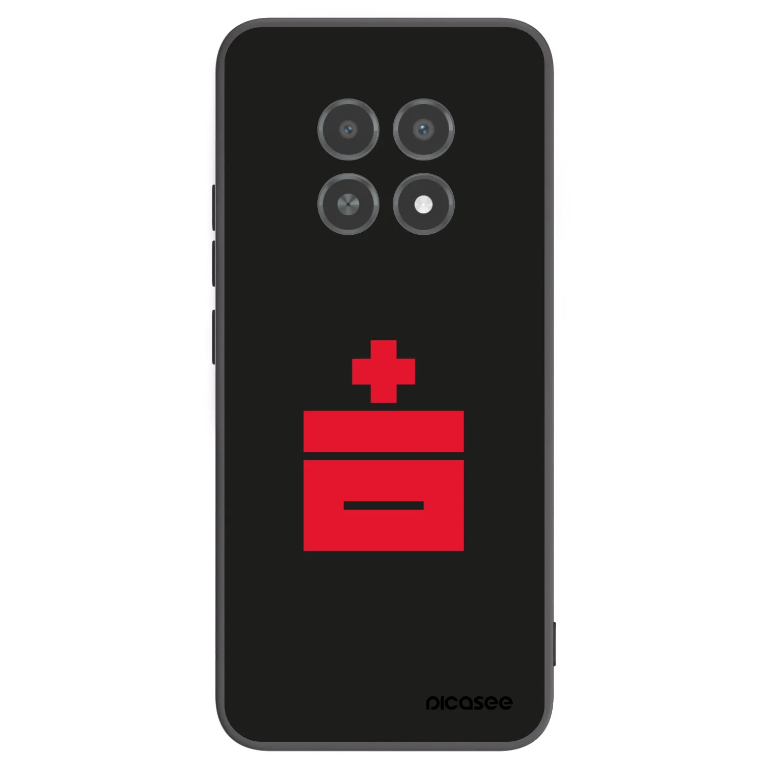 Picasee husă neagră din silicon pentru Realme 12X - Le Plastenciaga