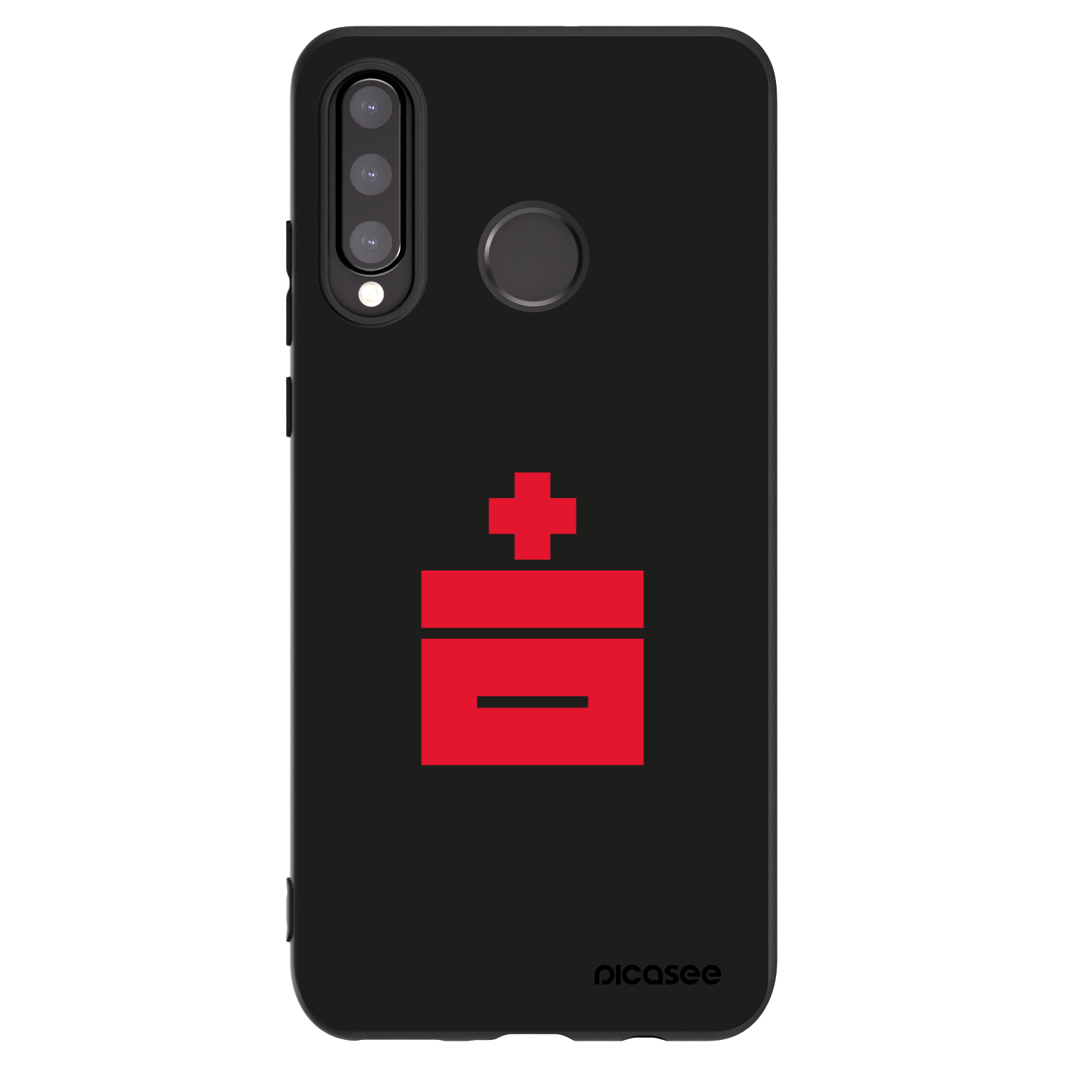 Picasee husă neagră din silicon pentru Huawei P30 Lite - Le Plastenciaga