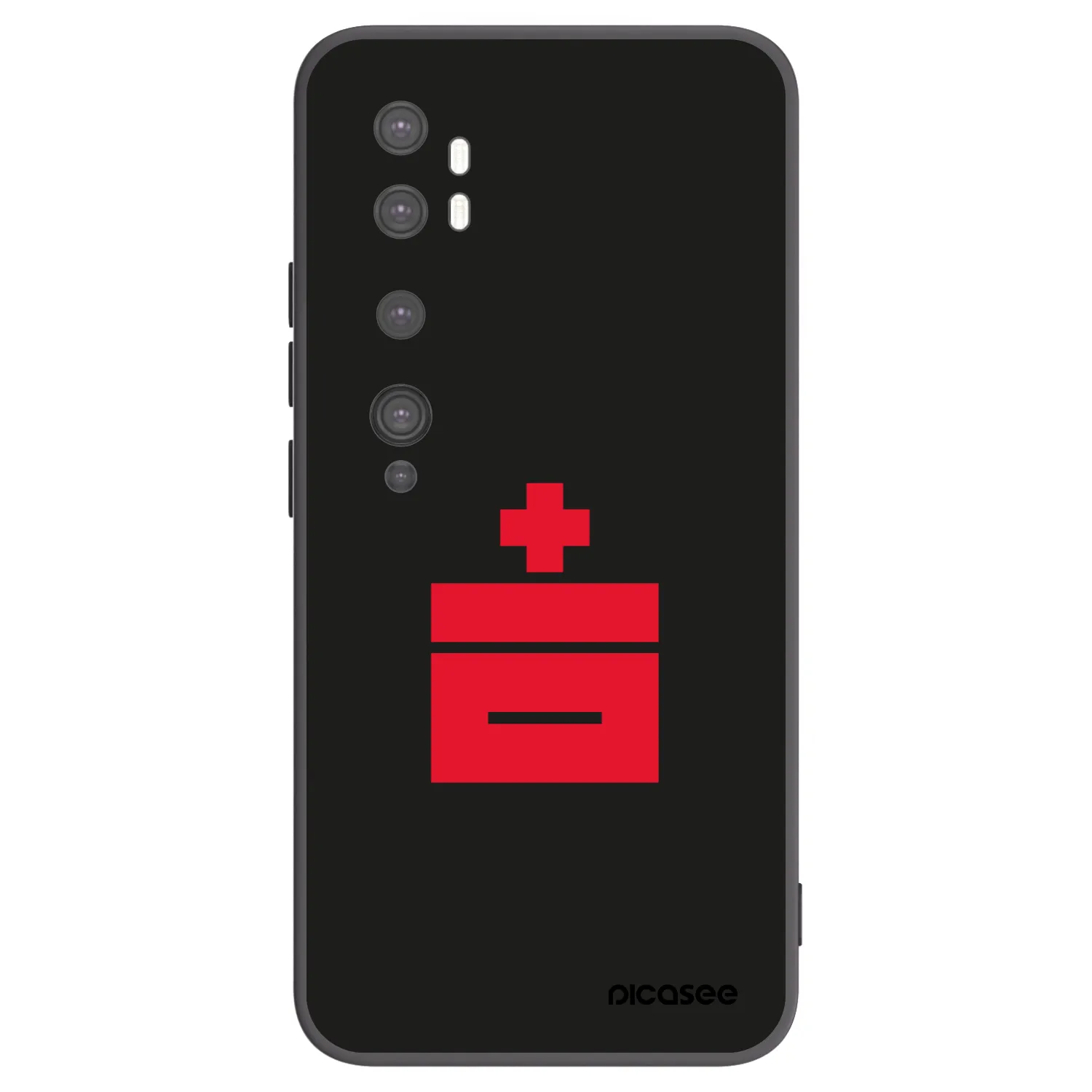 Picasee husă neagră din silicon pentru Xiaomi Mi Note 10 (Pro) - Le Plastenciaga