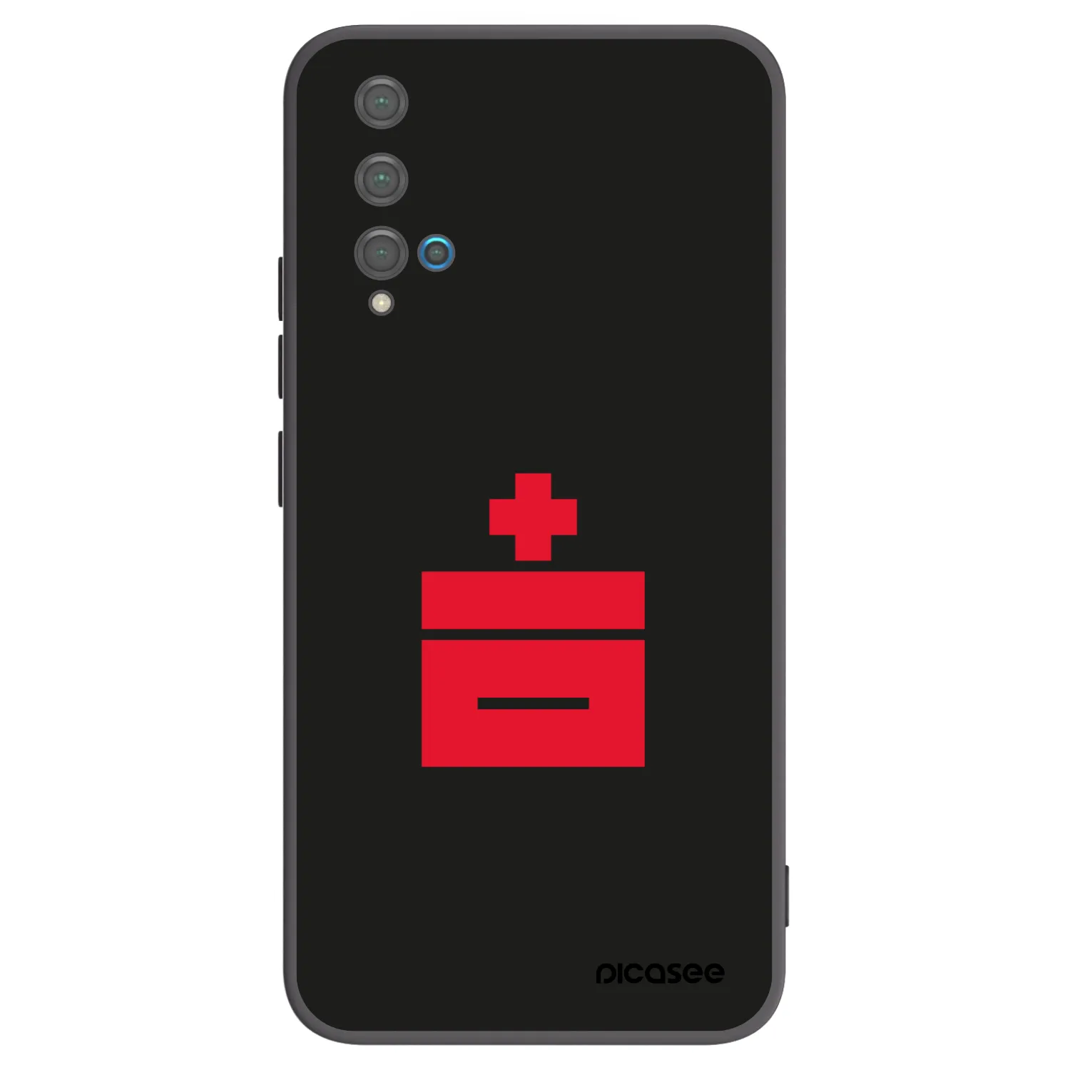 Picasee husă neagră din silicon pentru Huawei Nova 5T - Le Plastenciaga