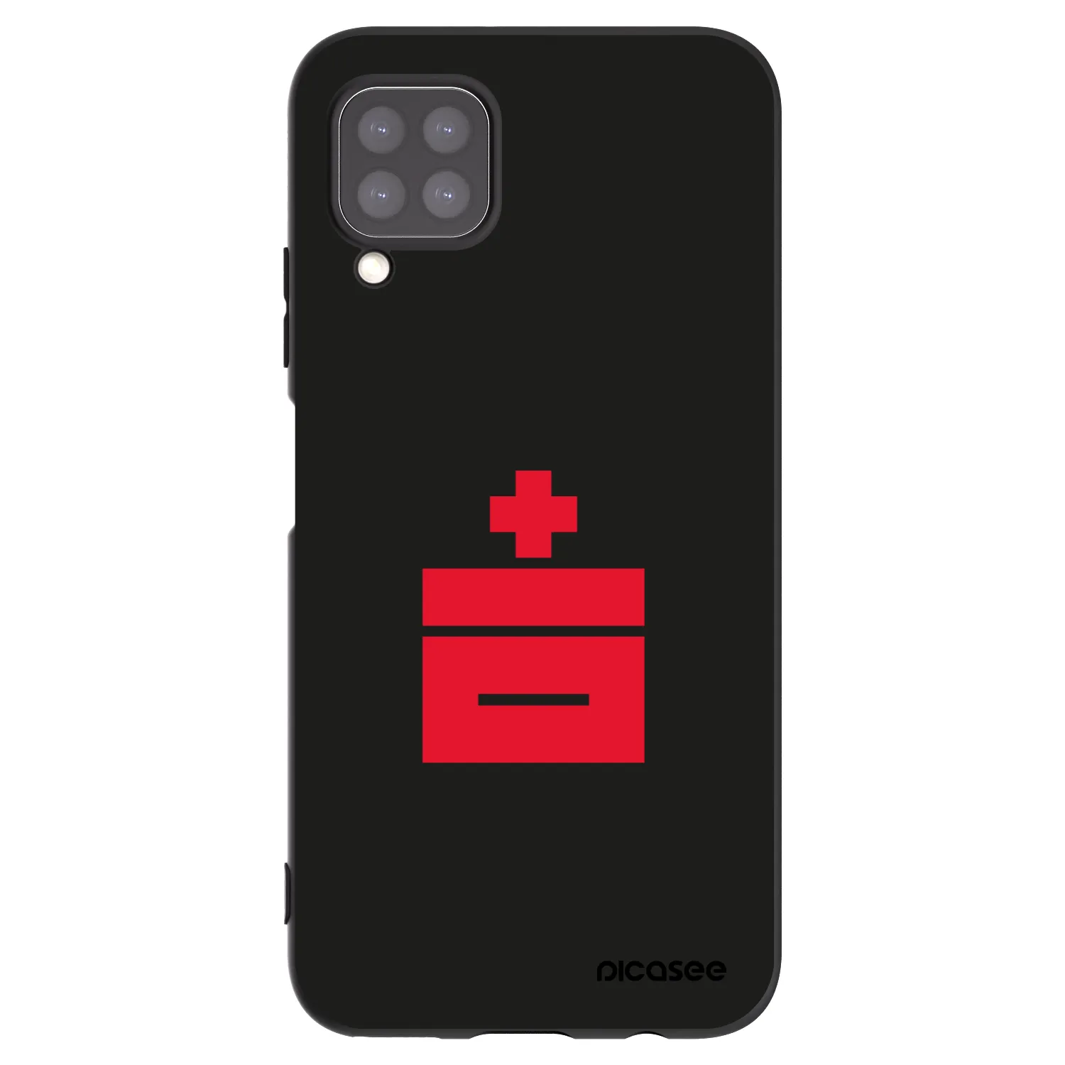 Picasee husă neagră din silicon pentru Huawei P40 Lite - Le Plastenciaga