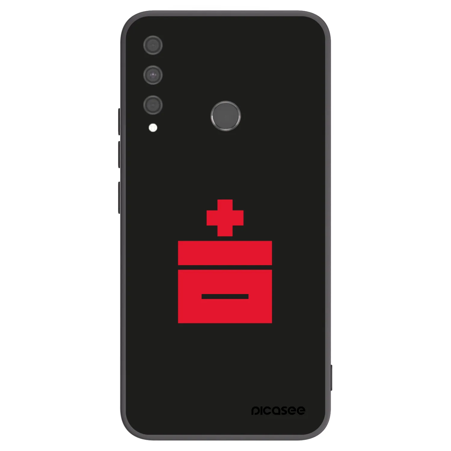 Picasee husă neagră din silicon pentru Huawei P40 Lite E - Le Plastenciaga