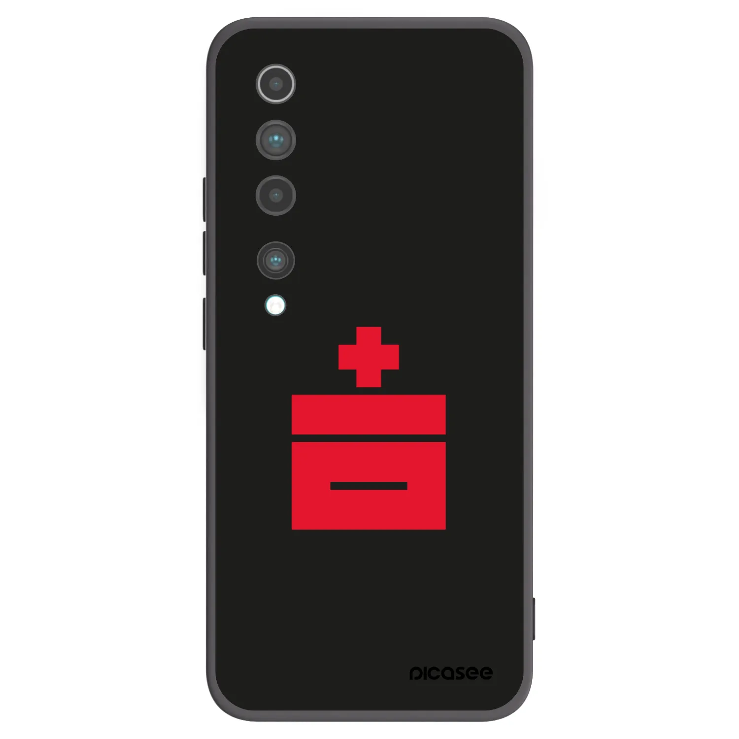 Picasee husă neagră din silicon pentru Xiaomi Mi 10 - Le Plastenciaga