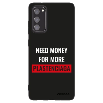 Picasee husă neagră din silicon pentru Samsung Galaxy S20 FE - More PLASTENCIAGA