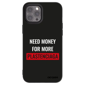 Picasee husă neagră din silicon pentru Apple iPhone 12 Pro Max - More PLASTENCIAGA