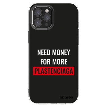 Picasee husă transparentă din silicon pentru Apple iPhone 12 Pro Max - More PLASTENCIAGA