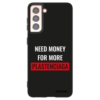 Picasee husă neagră din silicon pentru Samsung Galaxy S21 5G G991B - More PLASTENCIAGA