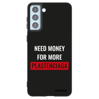 Picasee husă neagră din silicon pentru Samsung Galaxy S21+ 5G G996F - More PLASTENCIAGA