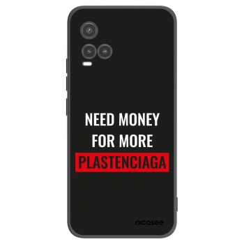 Picasee husă neagră din silicon pentru Vivo Y33s - More PLASTENCIAGA