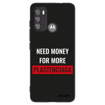 Picasee husă neagră din silicon pentru Motorola Moto G60 - More PLASTENCIAGA