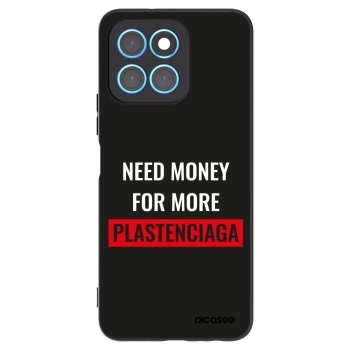 Picasee husă neagră din silicon pentru Honor X8 5G - More PLASTENCIAGA