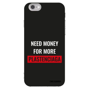 Picasee husă transparentă din silicon pentru Apple iPhone 6/6S - More PLASTENCIAGA