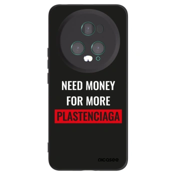 Picasee husă neagră din silicon pentru Honor Magic5 Pro - More PLASTENCIAGA