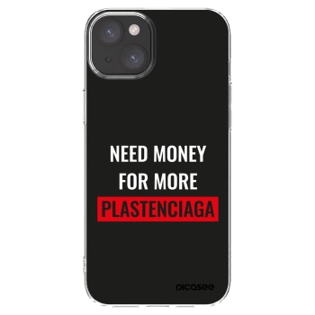 Picasee husă transparentă din silicon pentru Apple iPhone 15 Plus - More PLASTENCIAGA