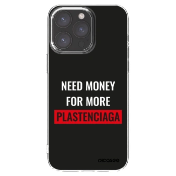 Picasee husă transparentă din silicon pentru Apple iPhone 15 Pro Max - More PLASTENCIAGA