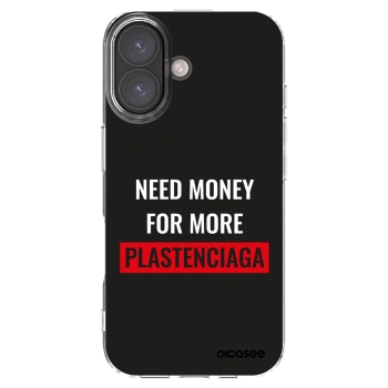 Picasee husă transparentă din silicon pentru Apple iPhone 16 - More PLASTENCIAGA