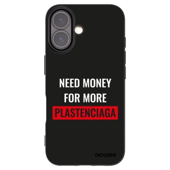 Picasee husă neagră din silicon pentru Apple iPhone 16 - More PLASTENCIAGA