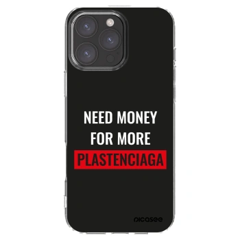 Picasee husă transparentă din silicon pentru Apple iPhone 16 Pro Max - More PLASTENCIAGA