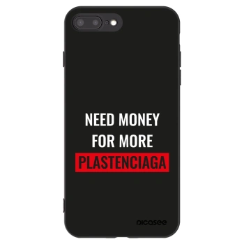 Picasee husă neagră din silicon pentru Apple iPhone 8 Plus - More PLASTENCIAGA