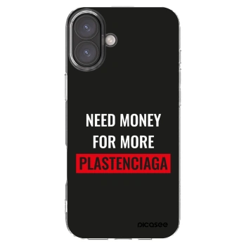 Picasee husă transparentă din silicon pentru Apple iPhone 16 Plus - More PLASTENCIAGA