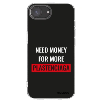 Picasee husă transparentă din silicon pentru Apple iPhone 16e - More PLASTENCIAGA