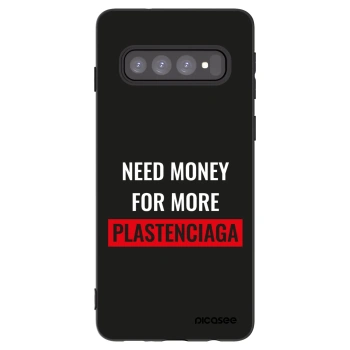 Picasee husă neagră din silicon pentru Samsung Galaxy S10 G973 - More PLASTENCIAGA