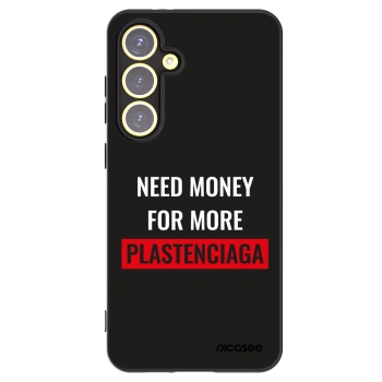 Picasee husă neagră din silicon pentru Samsung Galaxy S24 FE S721B - More PLASTENCIAGA