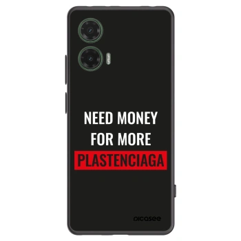 Picasee husă neagră din silicon pentru Motorola Moto G35 5G - More PLASTENCIAGA