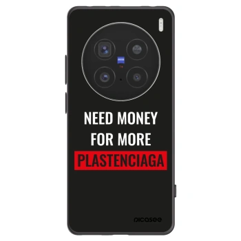 Picasee husă neagră din silicon pentru Vivo X200 Pro - More PLASTENCIAGA