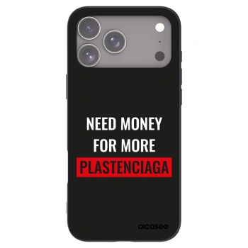 Picasee husă neagră din silicon pentru Apple iPhone 17 Pro Max - More PLASTENCIAGA