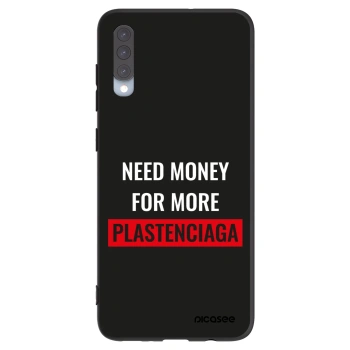 Picasee husă neagră din silicon pentru Samsung Galaxy A70 A705F - More PLASTENCIAGA