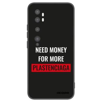 Picasee husă neagră din silicon pentru Xiaomi Mi Note 10 (Pro) - More PLASTENCIAGA