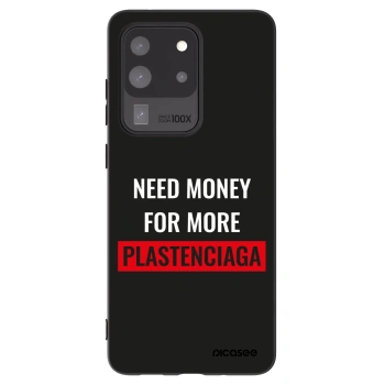 Picasee husă neagră din silicon pentru Samsung Galaxy S20 Ultra 5G G988F - More PLASTENCIAGA