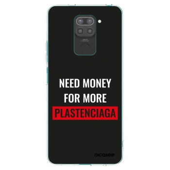 Picasee husă neagră din silicon pentru Xiaomi Redmi Note 9 - More PLASTENCIAGA