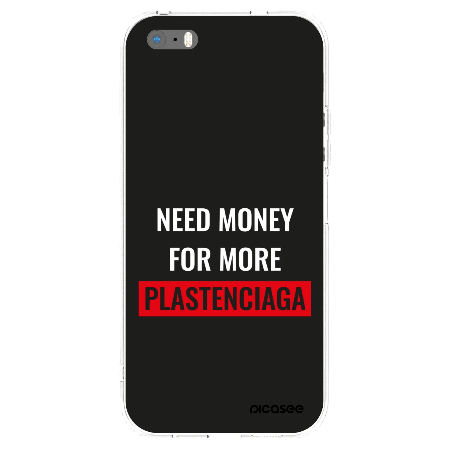 Picasee husă transparentă din silicon pentru Apple iPhone 5/5S/SE - More PLASTENCIAGA