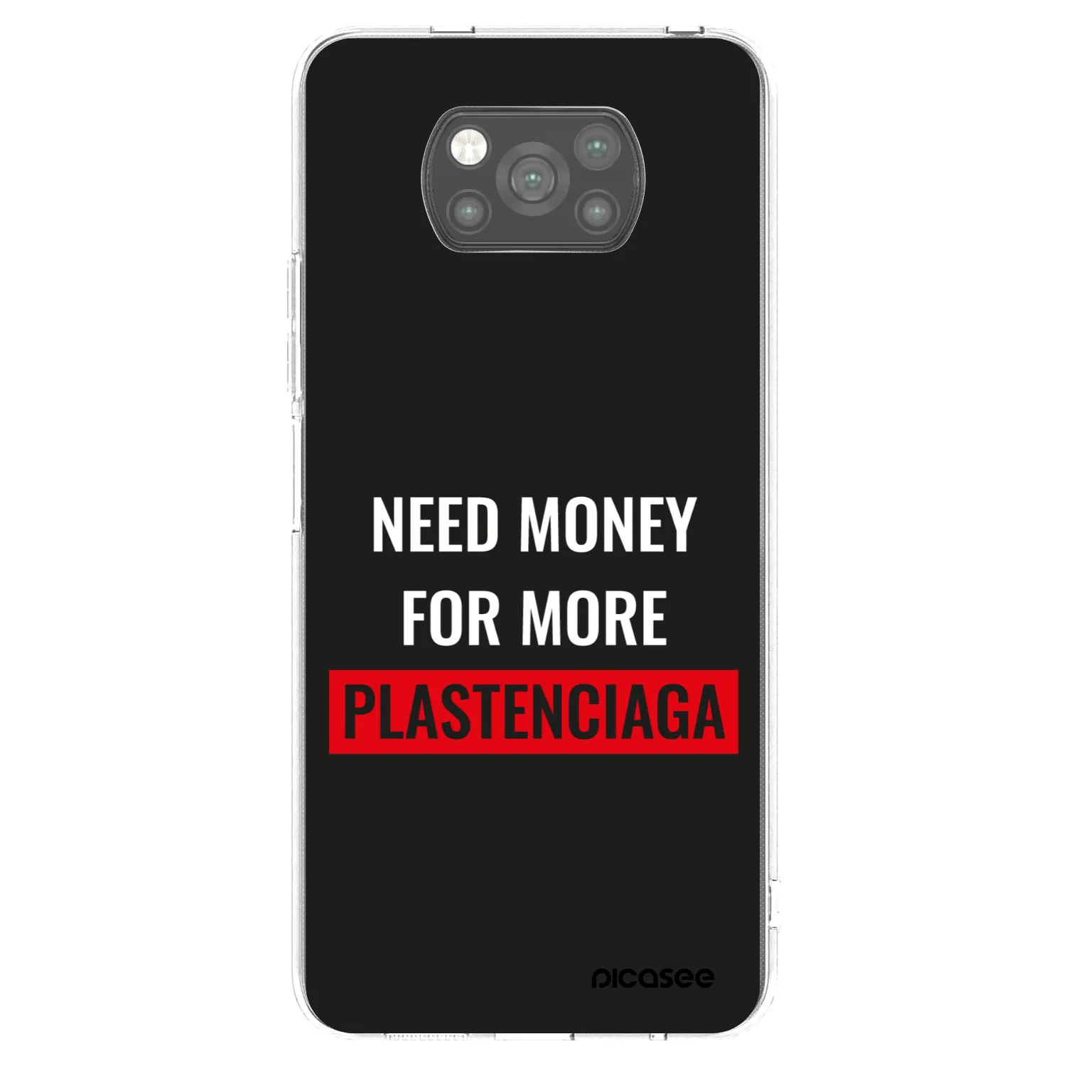 Picasee husă neagră din silicon pentru Xiaomi Poco X3 - More PLASTENCIAGA