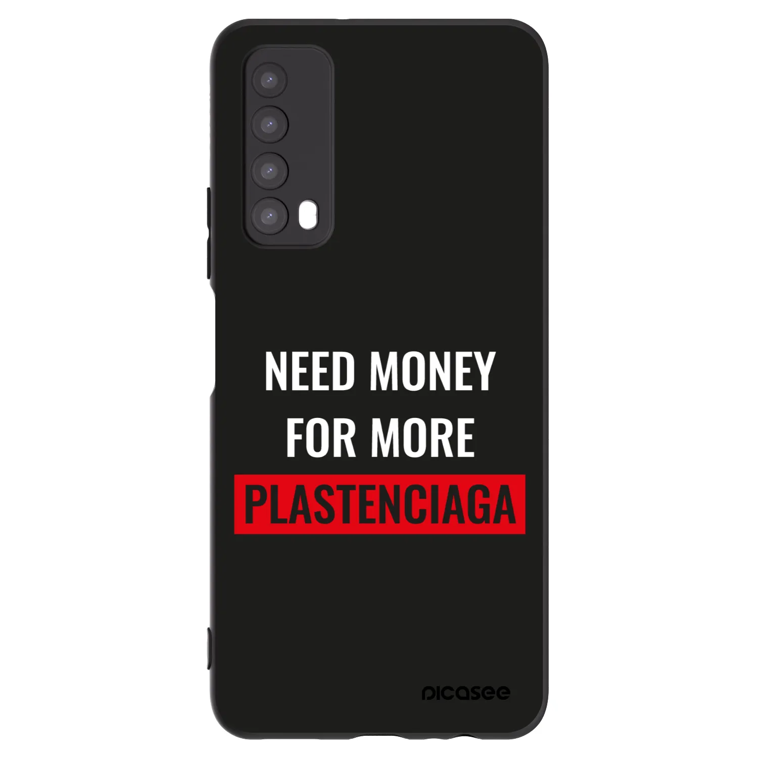 Picasee husă neagră din silicon pentru Huawei P Smart 2021 - More PLASTENCIAGA
