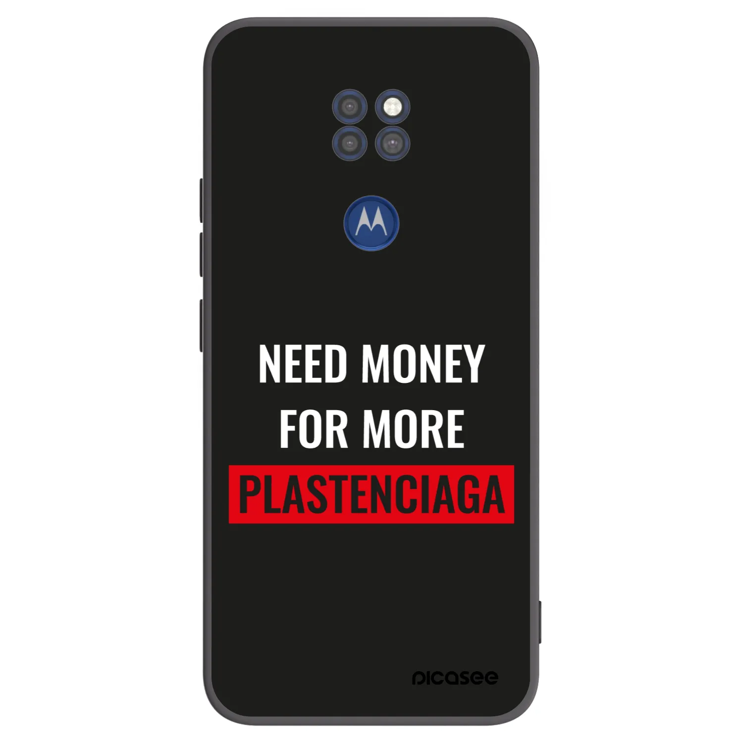 Picasee husă neagră din silicon pentru Motorola Moto G9 Play - More PLASTENCIAGA