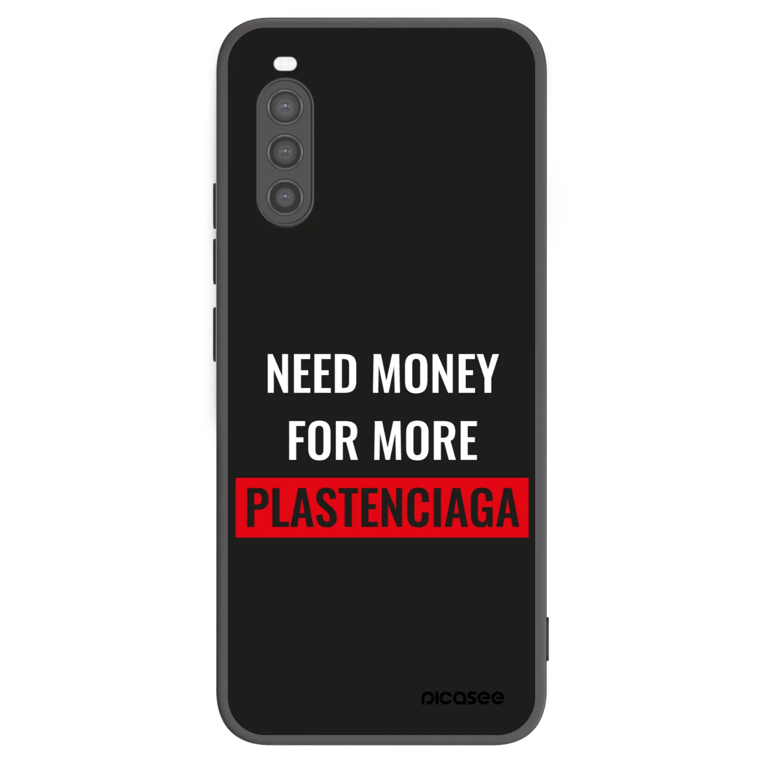 Picasee husă neagră din silicon pentru Sony Xperia 10 II - More PLASTENCIAGA